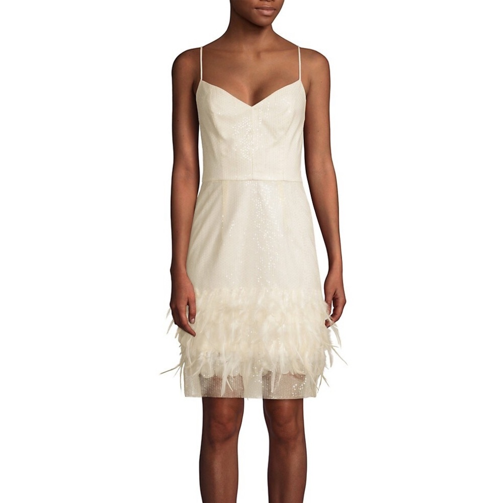 Molly Sequin Feather Dress